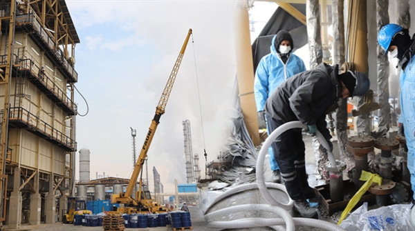 عملیات تعمیرات اساسی واحد ۱۷ در شرکت پالایش نفت امام خمینی (ره) شازند در حال انجام است