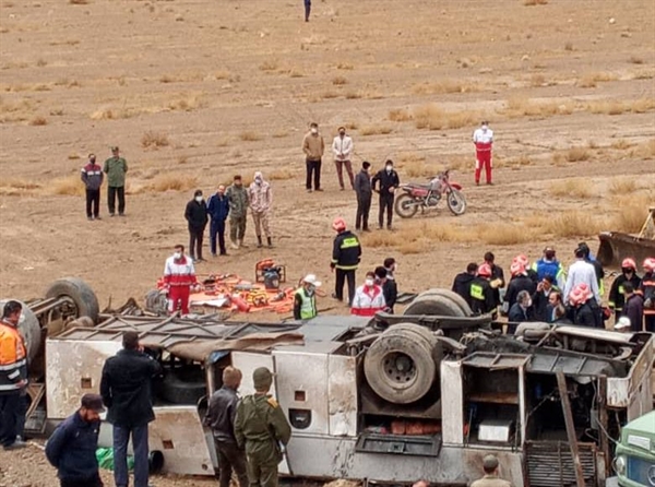 لغزندگی جاده، برای کارکنان پالایشگاه اصفهان حادثه تلخ آفرید