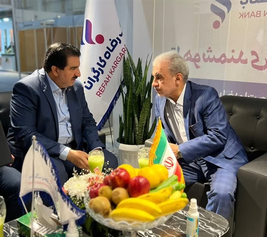 گفت و گوی دبیرکل انجمن پالایش با مدیرعامل بانک رفاه در کیش اینوکس
